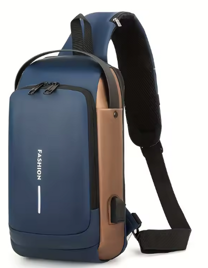 Password Lock Anti-Theft Shoulder Cross Body Bag