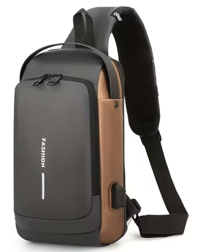 Password Lock Anti-Theft Shoulder Cross Body Bag