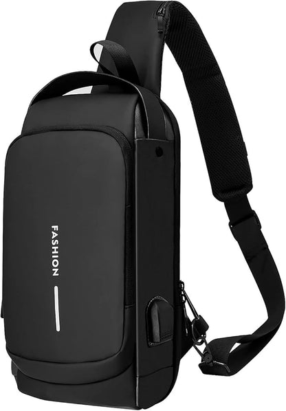 Password Lock Anti-Theft Shoulder Cross Body Bag